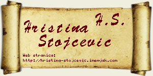 Hristina Stojčević vizit kartica